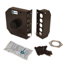 Mottura Art. 30611VD50C3 замок накладний 4-ригеля з натискним циліндром, з ручкою зсередини (35724)