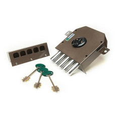 Mottura Art. 20520VD замок накладний 5-ригелів під сувальдний ключ хром (37691)