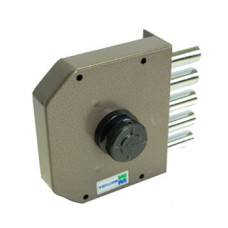 Mottura Art. 30601VD80C5 замок накладний 5-ригелів з натискним циліндром, з ручкою зсередини (2515)