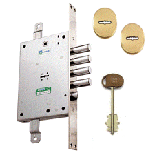 Mottura Art. 52771DM2856 (TSBM) замок 4-ригеля з засувкою, під тяги (13782)