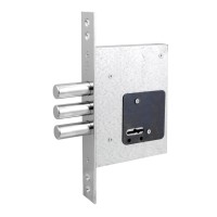 Замок Securemme 2019XCS60AXX85 сувальдний 3-ригеля, 5 ключів мат хром