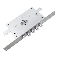 Замок Securemme 2503LCR0328S67 4-ригеля з засувкою під тяги, 5 + 1 ключ, лівий