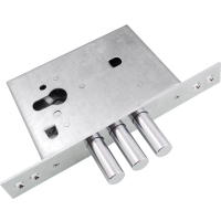 Замок Securemme 2069XCS6028 під циліндр 3-ригеля мат хром