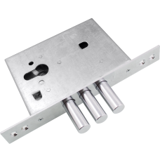 Замок Securemme 2069XCS6028 під циліндр 3-ригеля мат хром