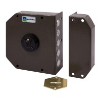 Замок для вхідних дверей 5-ти ригельний Mottura Art. 20500VD під сувальдний ключ 5 шт 6 см бронза, правий