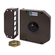 Замок для вхідних дверей 5-ти ригельний Mottura Art. 20500VS під сувальдний ключ 5 шт 6 см бронза, лівий