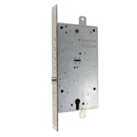 Замок для вхідних дверей 4-x ригеля з засувкою і допоміжним замком під євроциліндр Mottura 54N897DP8RD54 (2507)