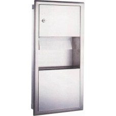 Шафа-роздавач складаних паперових рушників, нержавіюча сталь (250-300 аркушів)