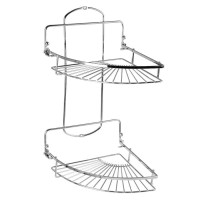 Полиця-сітка подвійна кутова 