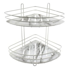 Полиця для ванної кутова подвійна 