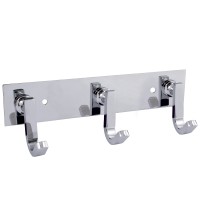 Вішалка 3 гачки на планці 