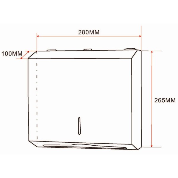 Дозатор складаних паперових рушників 