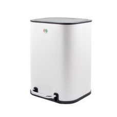 Відро для сміття з педаллю Slow Motion квадратне з пластиковою кришкою 