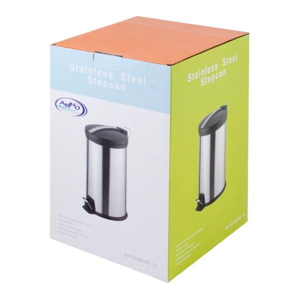 Відро для сміття з педаллю з пластиковою кришкою 