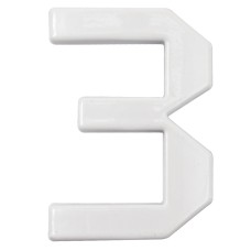 Arino Цифра №3 пластик біла