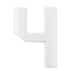 Arino Цифра №4 пластик біла