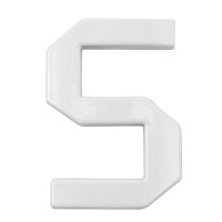 Arino Цифра №5 пластик біла