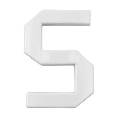 Arino Цифра №5 пластик біла