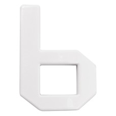 Arino Цифра №6 пластик біла