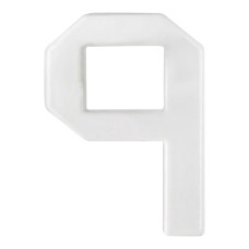 Arino Цифра №9 пластик біла