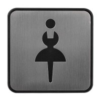 Arino Табличка WC WOMAN сталь