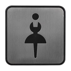 Arino Табличка WC WOMAN сталь