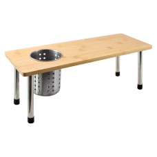 Полиця на кухню з органайзером для столового приладдя 