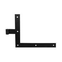 Завіса накладна для дверцят віконниці Amig mod.4100 матовий чорний 300мм права (37240)