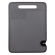 Кухонна дошка з точилом для ножів та подрібнювачем для часнику 