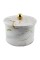 Коробка Marble White, білий мармур, 14*10 см, кругла