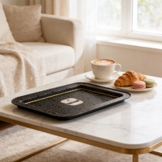 Таця Trellis, чорний, 31*43 см, прямокутна