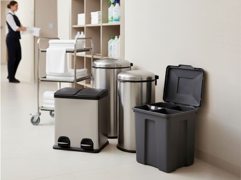 Відра та кошики для сміття HoReCa: практичні рішення для ресторанів, кафе та готелів